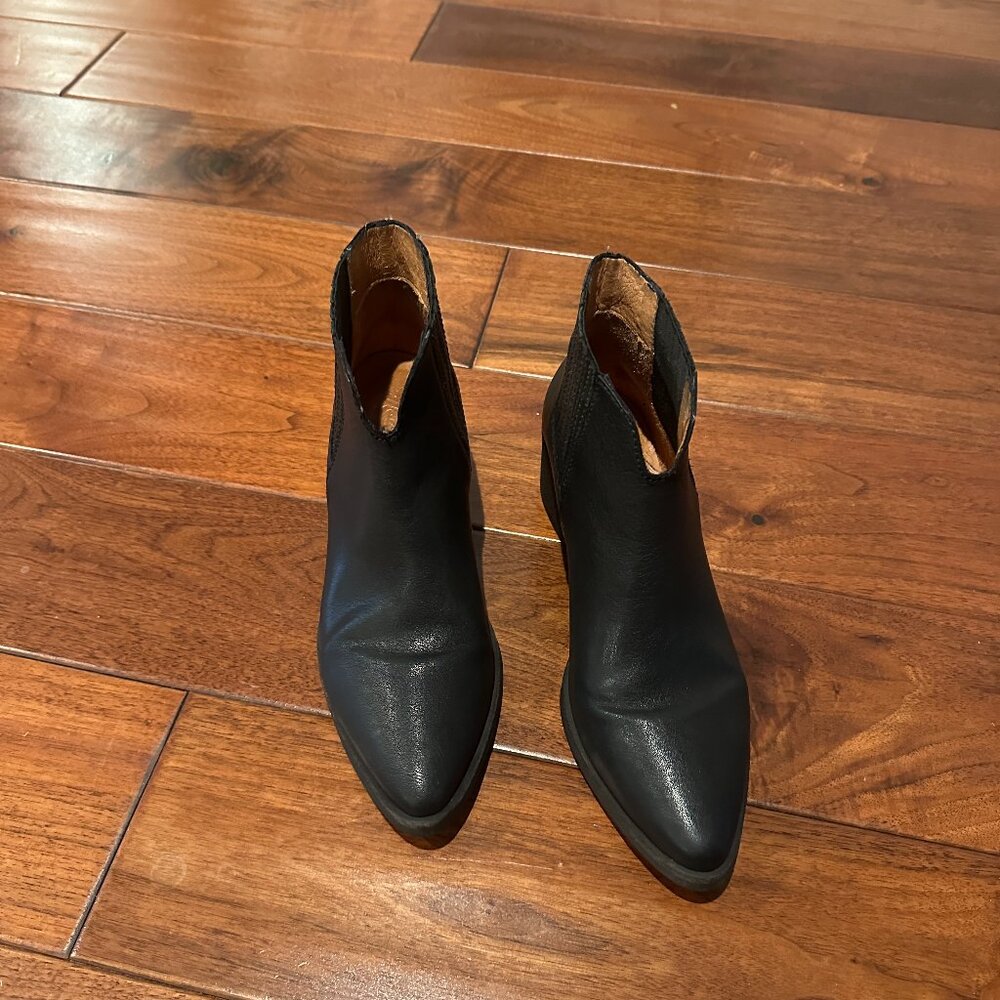 Madewell Western Ankle Boots-Leather